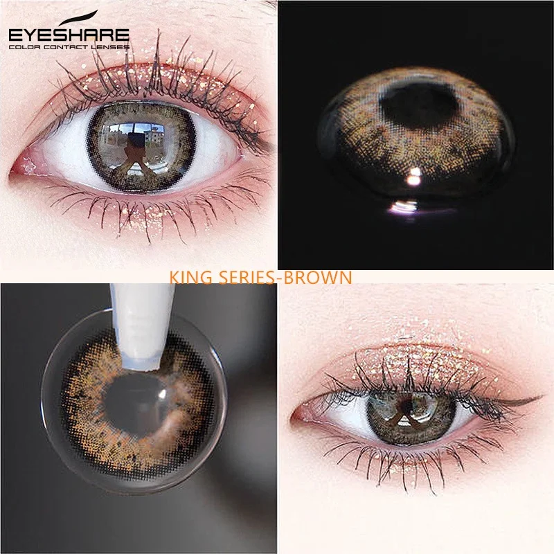 eyeshare 2pcs color contacted lenses for eyes colored lenses green blue lens contact lens cosmetic color lense for eyes make up free global shipping