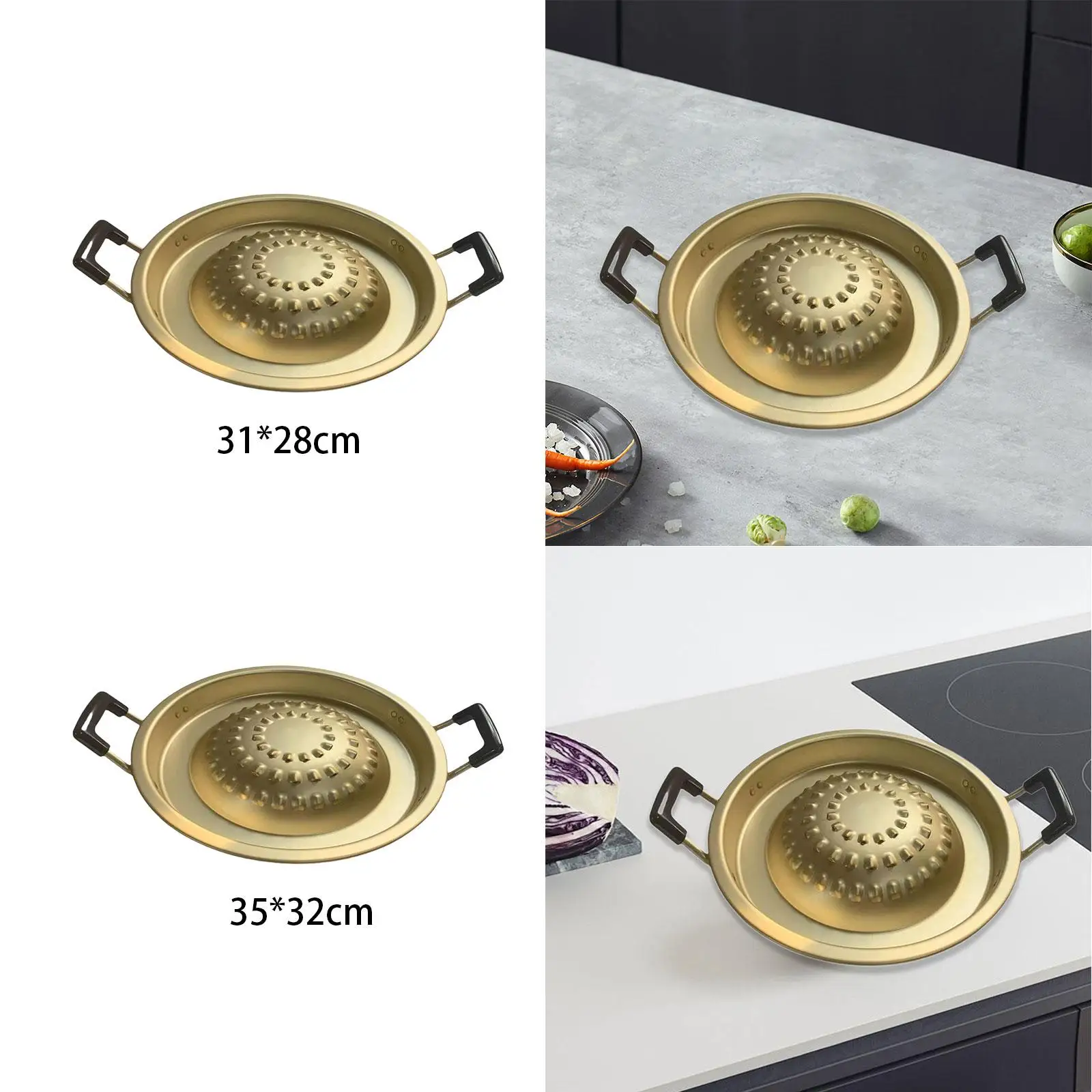 Корейская тарелка для барбекю сковорода-гриль кемпинга сковорода стейка с