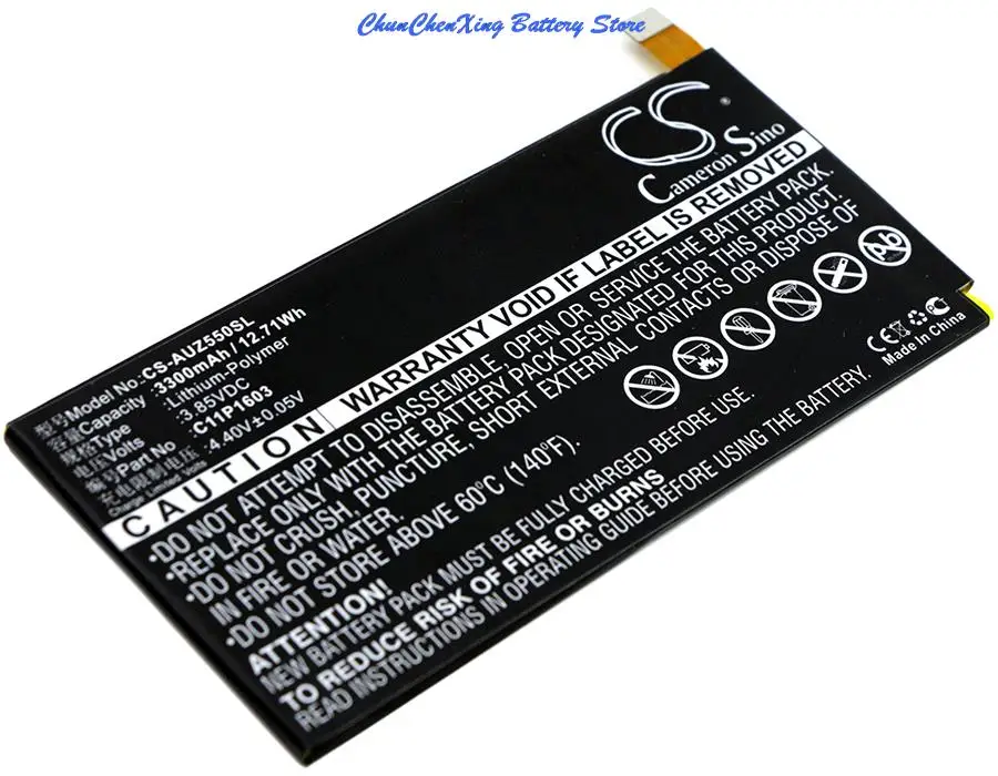 Аккумулятор Cameron Sino 3300 мАч C11P1603 для Asus ZenFone 3 Deluxe 5.5 Dual SIM ZS550KL