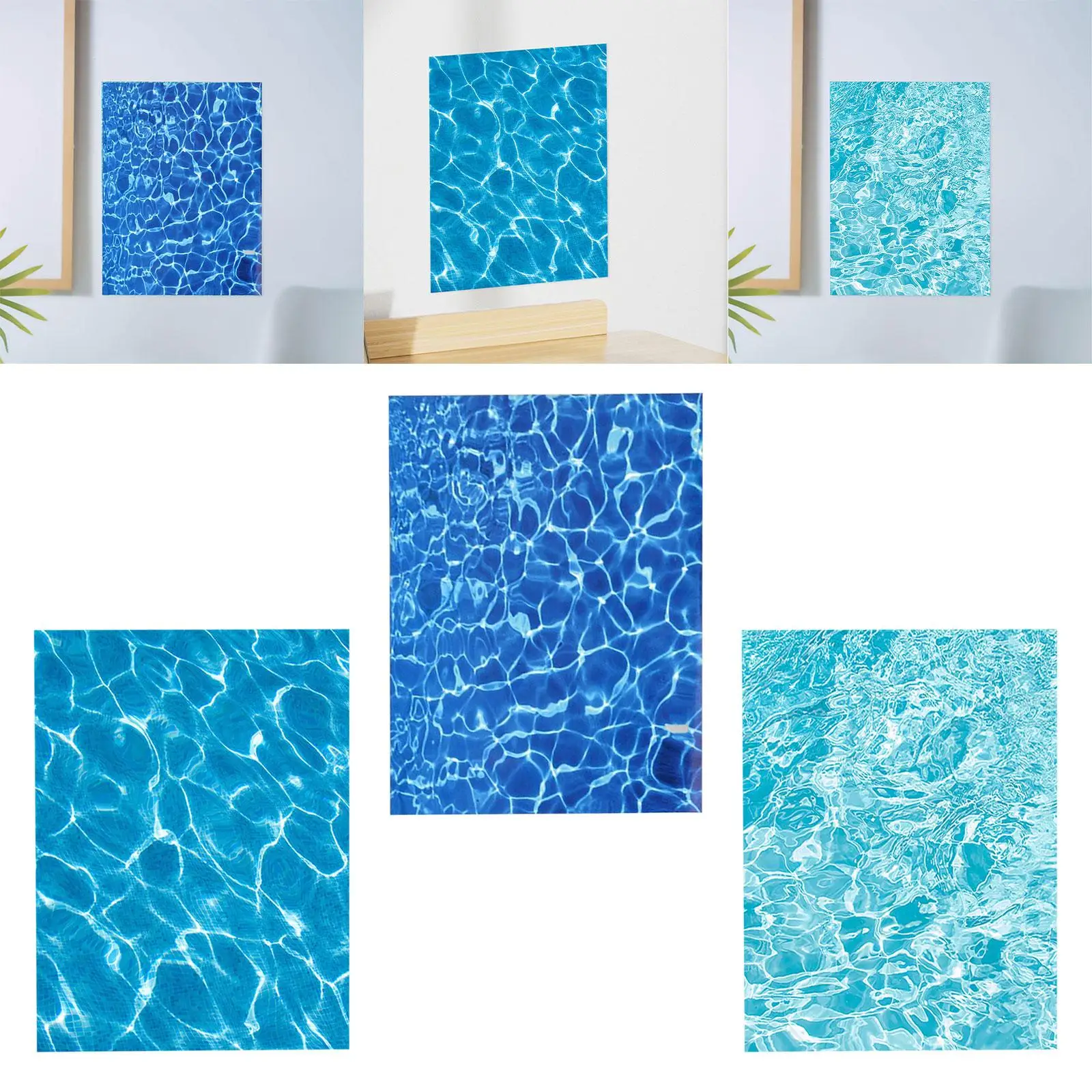 Наклейка с волнистой волной воды наклейка на стену для спальни модель сцены