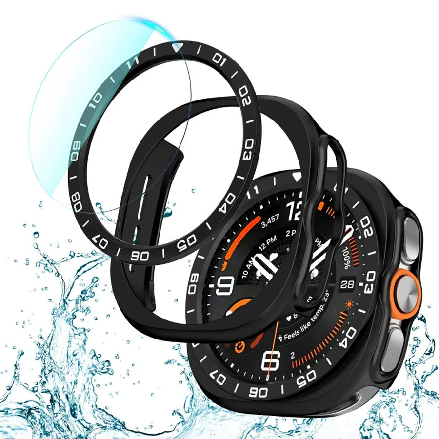 Фото Чехол для Samsung Galaxy Watch Ultra 2 47 мм + защитная пленка из закаленного стекла + защитное кольцо из поликарбоната для Galaxy Ultra 2, аксессуар №2