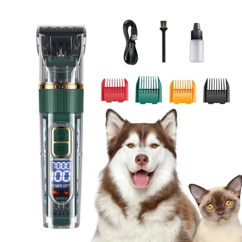 

Set Hair Pet Clipper Clipper Dog Supplies Shaver Electric Beauty Shaver Multifunctional Full Waterproof Cleaning