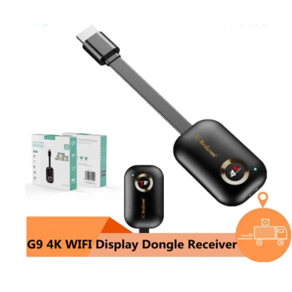 Wireless Mirascreen G9Plus 2.4G/5G 4K Miracast for DLNA AirPlay HD TV Stick Wifi Display Dongle Receiver for IOS Android Windows enlarge