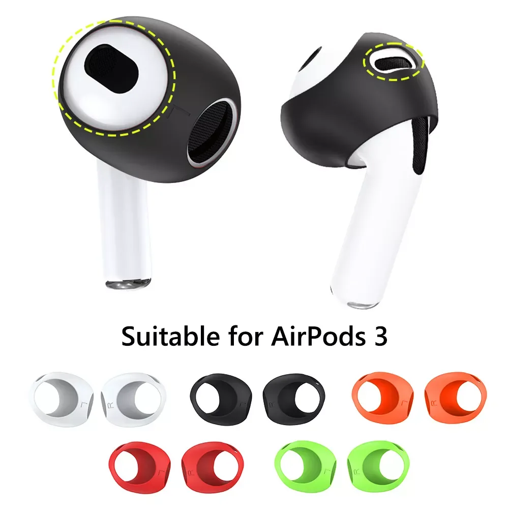 

5 Pairs Silicone Earbuds Case Earphone Replacement Earplug Protector Ultra-thin Anti-Drop Earbuds Accessories for Airpods 3
