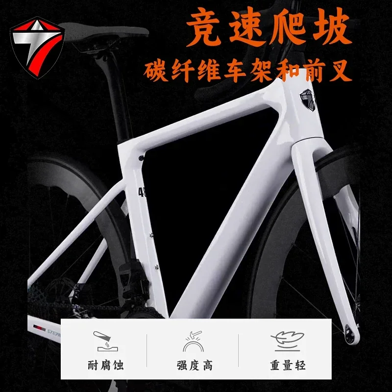 2025 New TWITTERT STEALTHpro Flat Handlebar Carbon Road RS-12Speed Inner Cable Pure Oil Disc велосипед 700*40C bicycle bicicleta