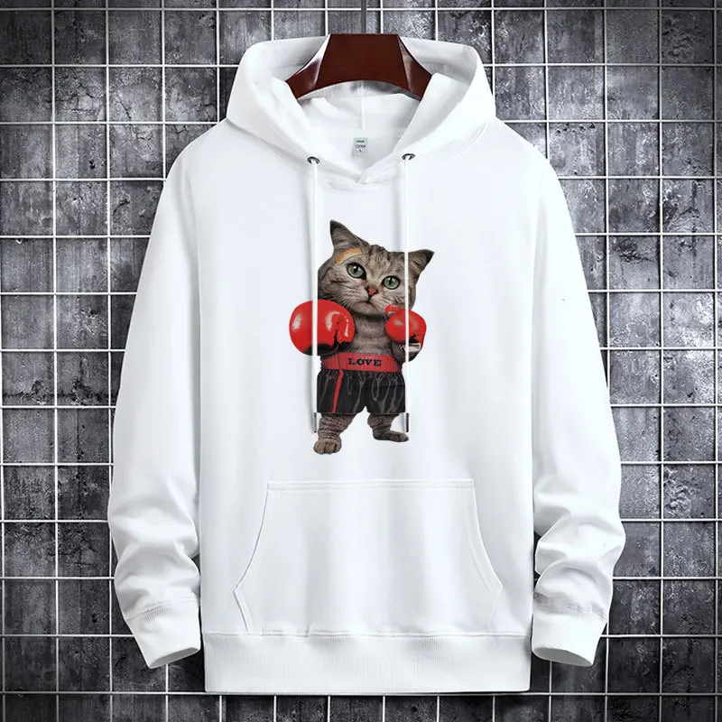 

Fun Sports Hoodie Men's Women's Sweatshirts Martial Arts Cats Harajuku Hip Hop Anime Y2K Clothes Streetwear Casual Cotton Hoodie