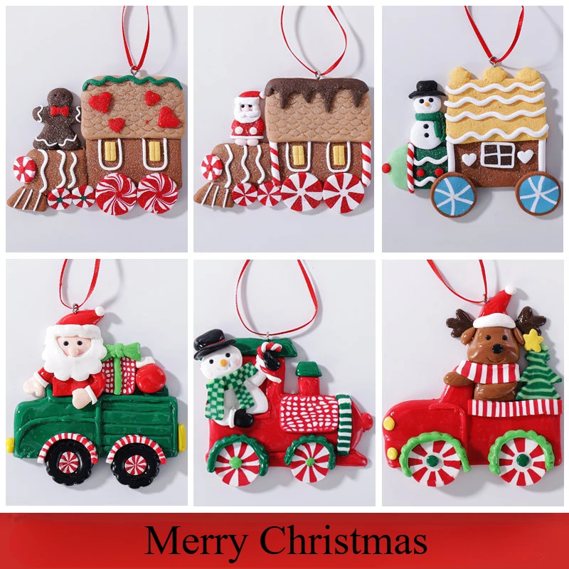 Мягкая Керамика имбирный подарок Рождественская елка подвеска мультяшный милый