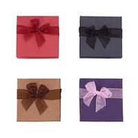12 pcs rectangle burlywood cardboard bead paper gift box for jewellery bracelet necklace birthday christmas festival gifts