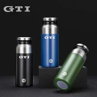 600ml thermos bottle for volkswagen vw gti r400 tcr mk2 mk5 mk7 car thermos 316l stainless steel liner vacuum flask coffee mug