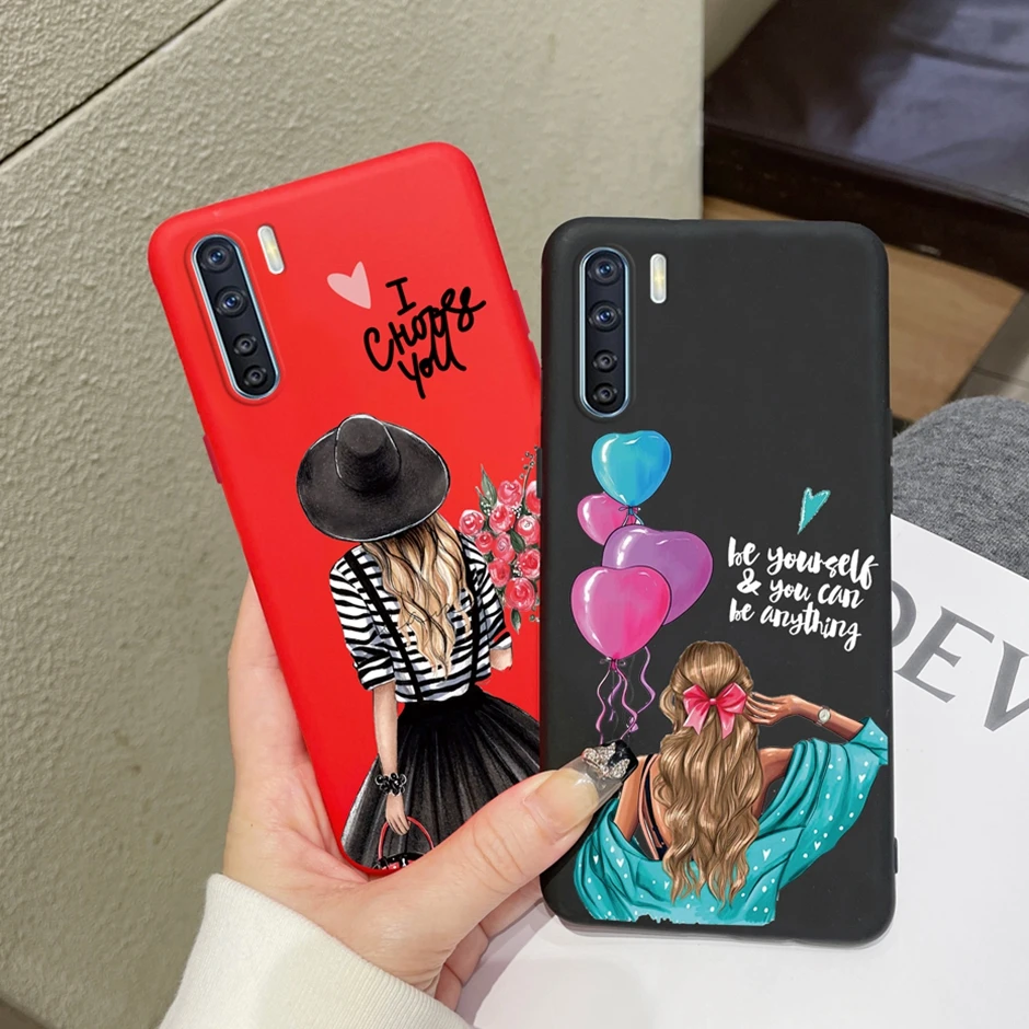 Для OPPO F15 чехол для телефона Oppo A91 Reno 3 силиконовый бампер милые окрашенные умные