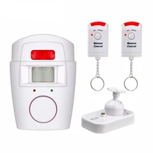 Alarma de detección de movimiento infrarroja para puerta, ventana y hogar, Sensor de alarma de movimiento PIR inalámbrico, CC de 6V, 120dB