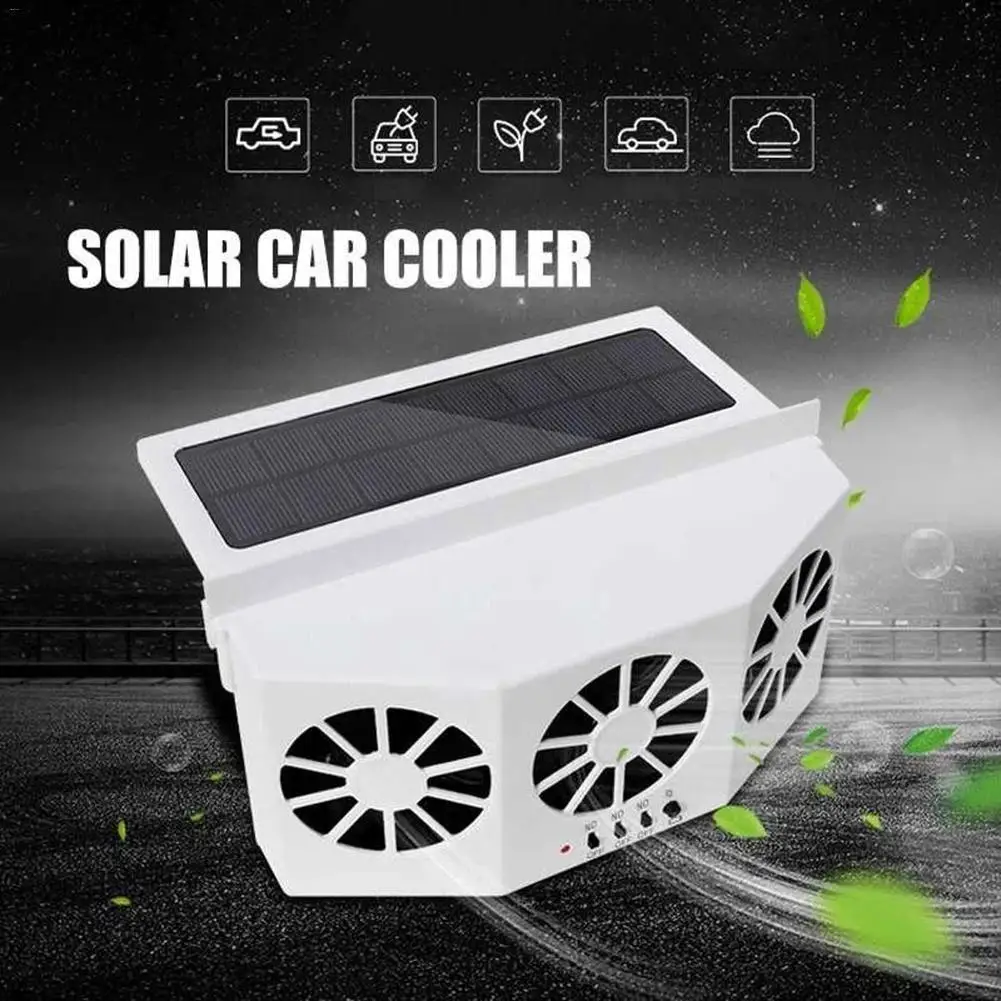 

Solar Powered Car Cooler Front/Rear Window Radiator Radiator Exhaust Fan Auto Air Vent Fan Ventilation Radiator Cooling System