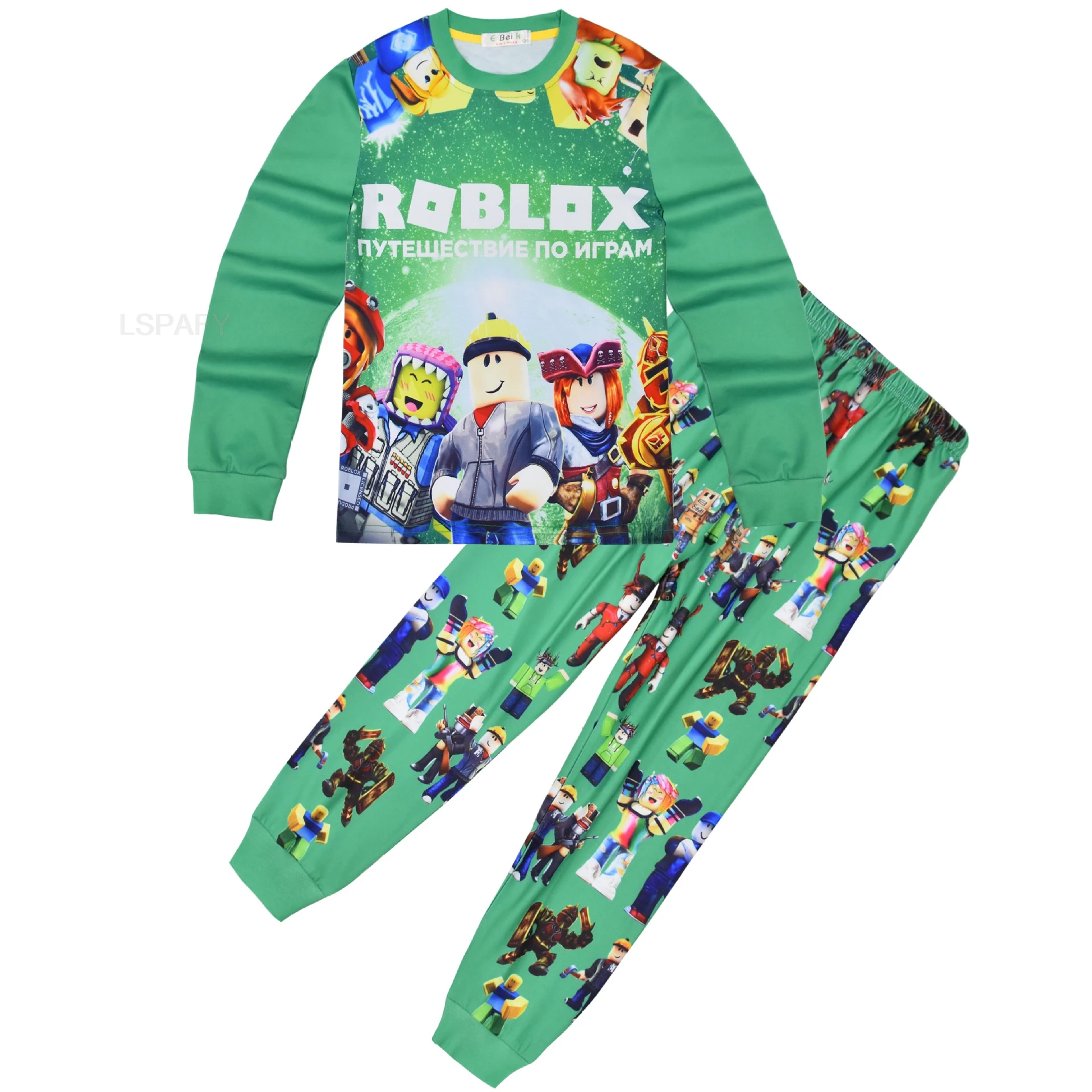 Горячая игра Roblox одежда для детей среднего и старшего возраста домашняя костюм