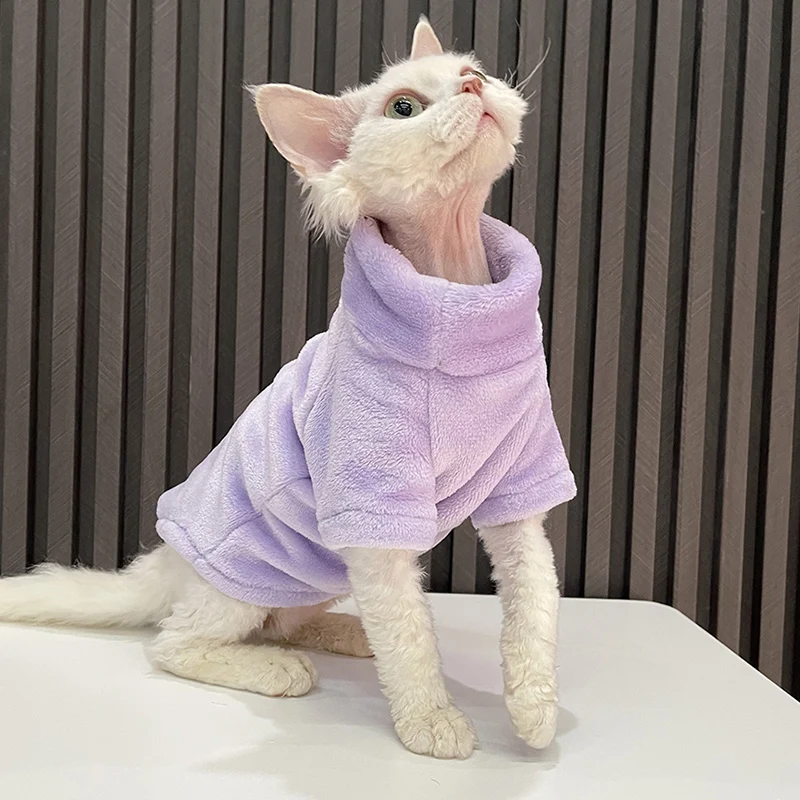 Зимний теплый костюм для кошек и собак мягкая флисовая одежда |