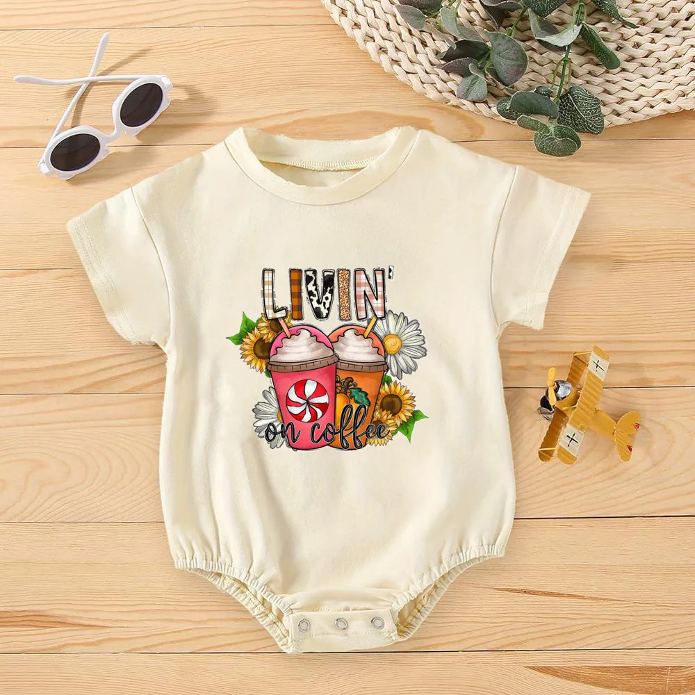 Детский комбинезон в стиле ретро с изображением тыквы специй