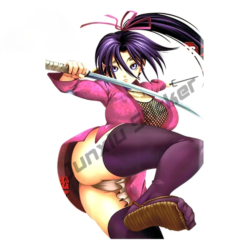 

Sexy Anime Girl Car Stickers Shijou Saikyou no Deshi Kenichi - Kousaka Shigure Fine Decal Decoration Accessories PVC13x9cm