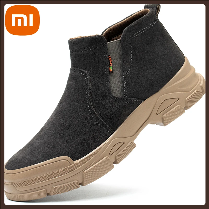 

XIAOMI Welding Shoes Work Boots Anti-smash Anti-slip Oil-resistant Industrial Shoes Anti-puncture Safety Shoes Men Boots