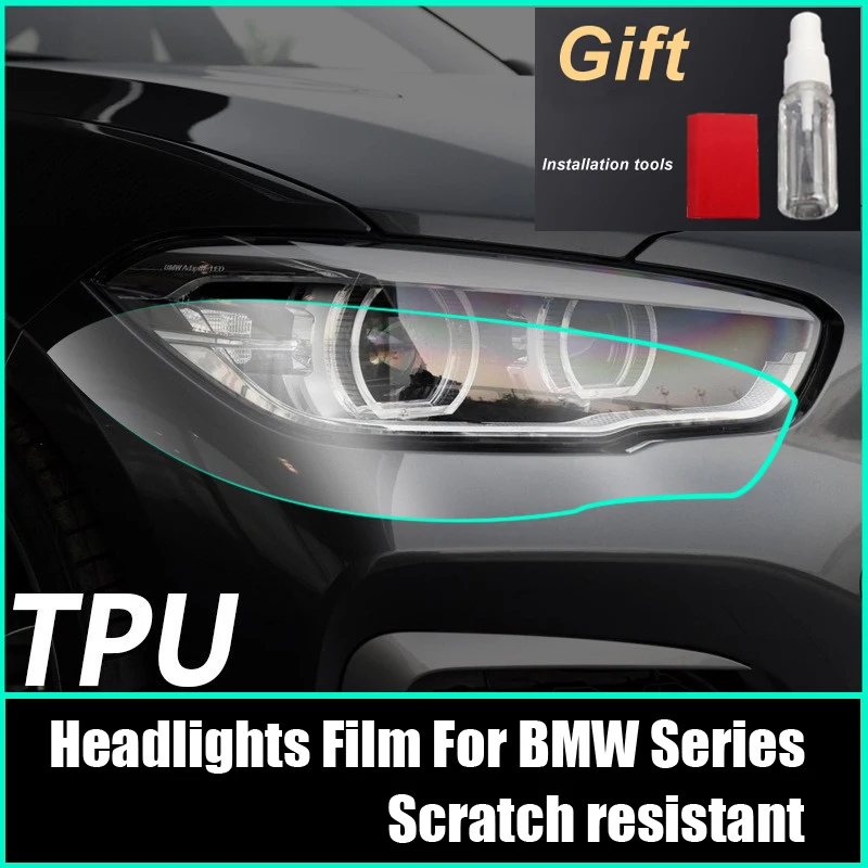 

2014-2020 BMW 2 Series Headlight film, TPU repair and protection stickers, pre-cut, DIY accessories, 2 PCS.