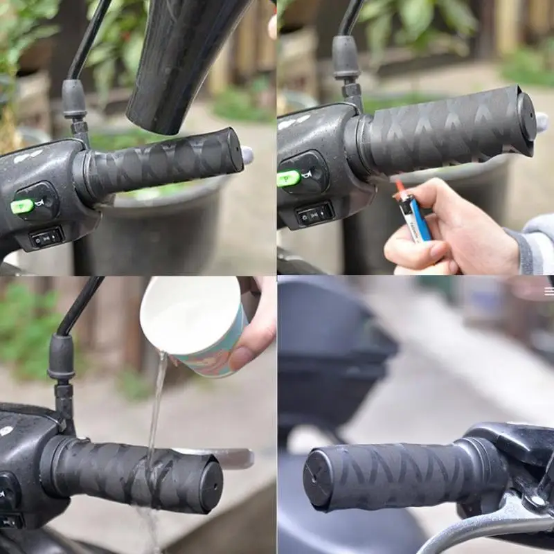 Universal Motorcycle Heat Shrink Sleeve Handlebar Covers Rubber Shrinkable Grip Glove For R1250GS R1200GS