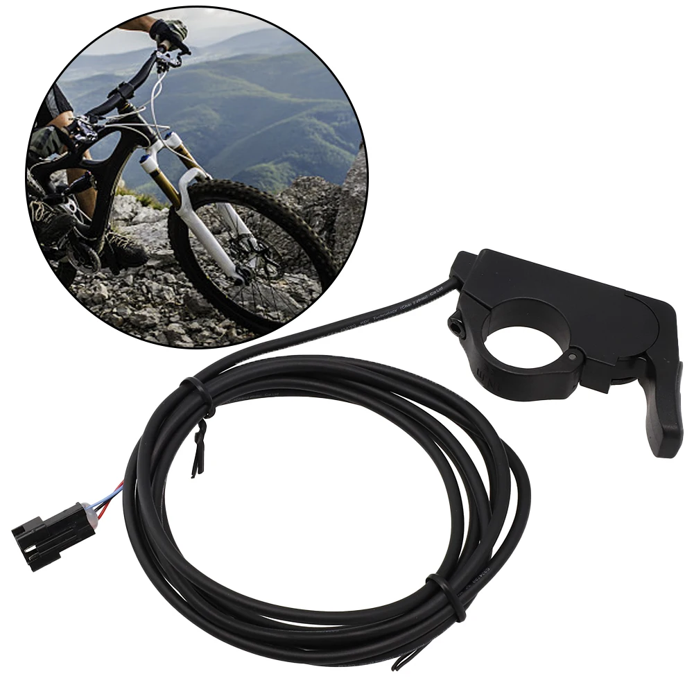 

09T Thumb Throttle Accelerator Accessories Black Parts Quick Release Speed Control Universal 22.2mm Dia 24V-72V