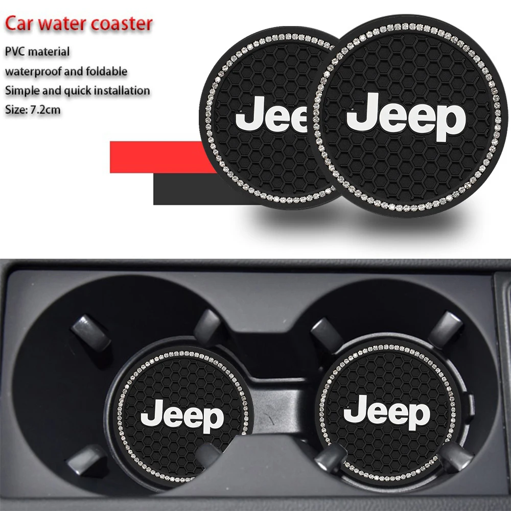 2 шт. противоскользящие подставки для автомобильного интерьера Jeep Grand Cherokee Wrangler JK