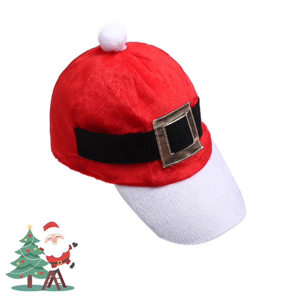 

1 Pc Christmas Belt Fashion Festive Comfortable Xmas Party Hat KFC Catering Chef Hat Christmas Hat for Banquet Festival
