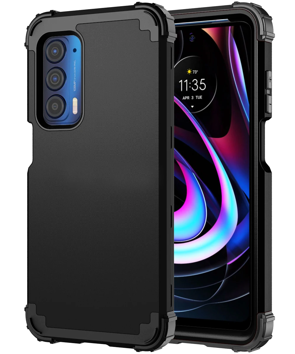 

Heavy Duty Tough Rugged Armor Shockproof Phone Case For Motorola Moto Edge 5G UW 2021 6.8 inches Protective Back Cover Fundas