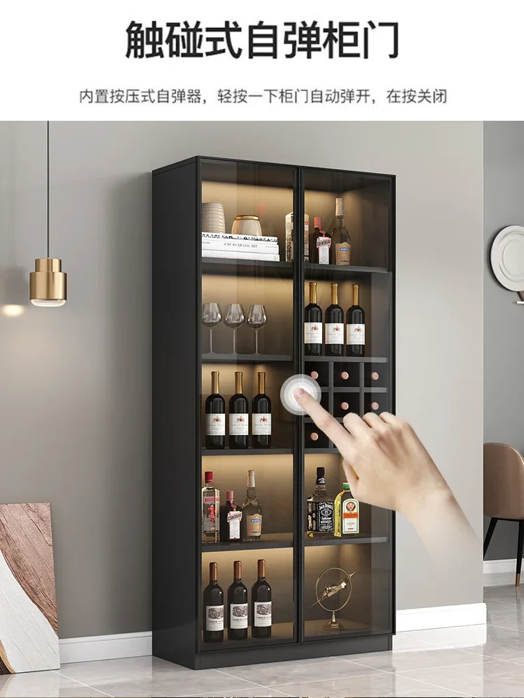 Легкий роскошный винный шкаф со стеклянной дверью витрина для гостиной