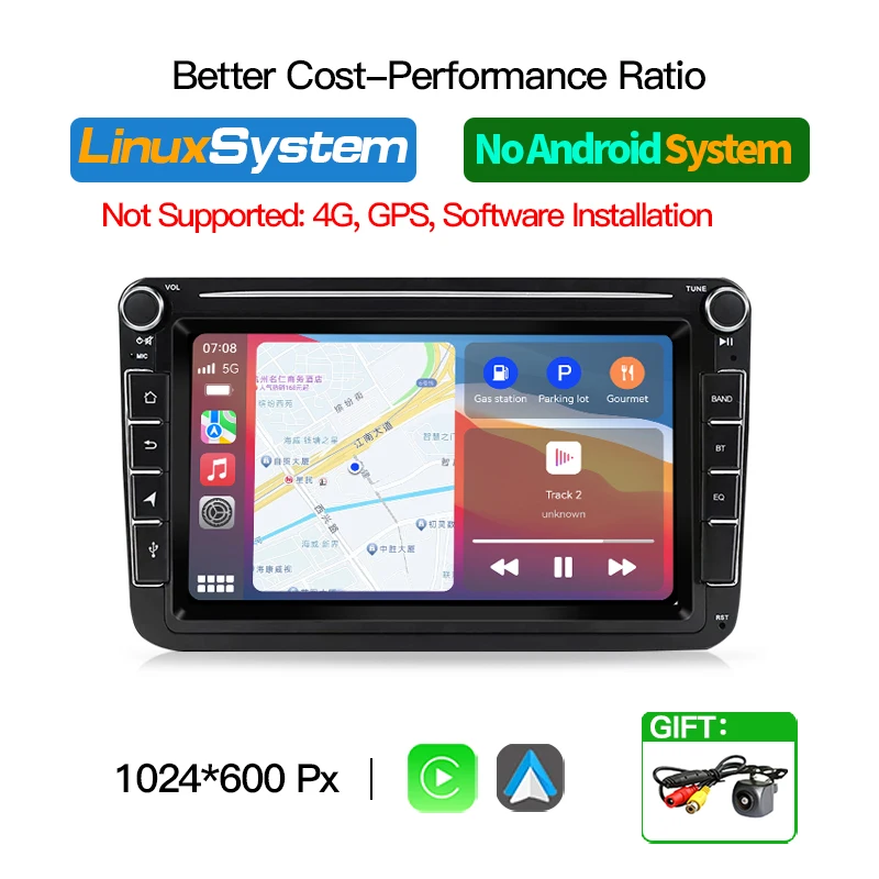

Android 13 авто Carplay аудио для VW Volkswagen Golf Plus Golf 5 6 GTI GTR Touran Bluetooth GPS автомобильный радиоприемник видеоплеер авторадио