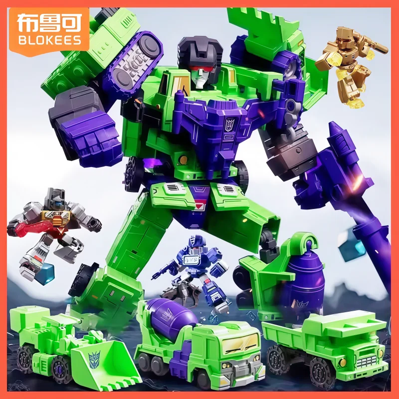 Фото В наличии: Набор Blokees Devastator Transformers Defender Version (комбинированный) с бронированным держателем для насадок-сверл для игрушек и хобби №3