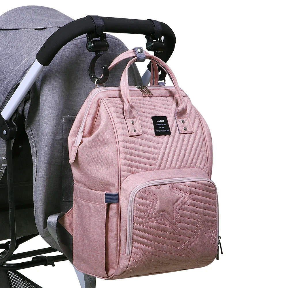 Ленд фэшн диапер бэг бэкпэк лардж мам матернити нёрсинг трэвэл строллер бэйби нэппи кэр он.