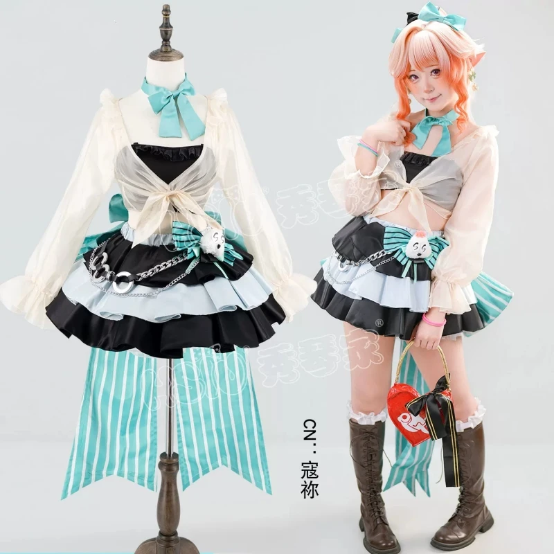Фото Костюм для косплея Haruka из игры Arknights, женский, тематический наряд «Весеннее путешествие», для Хэллоуина, вечеринок, ролевых игр №1