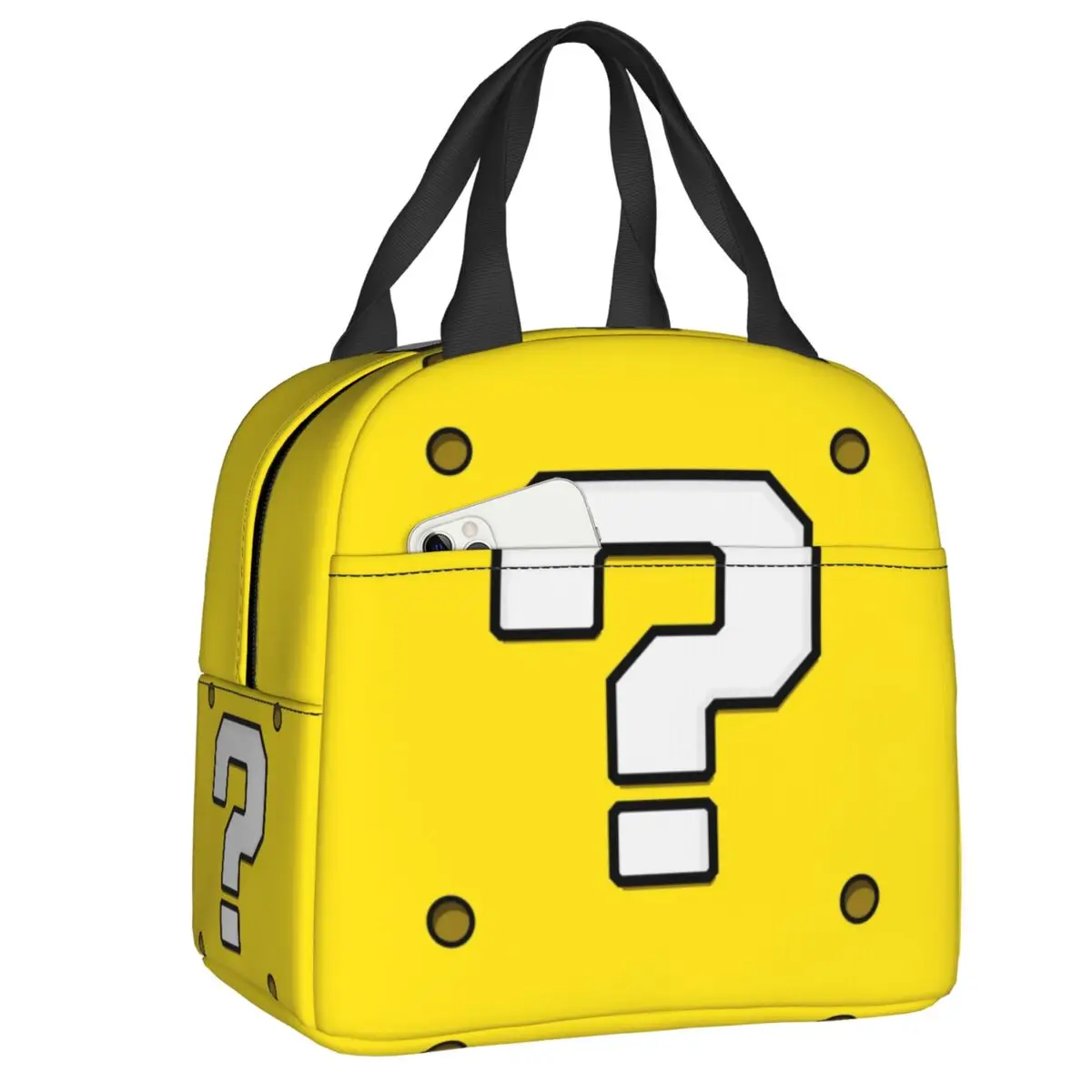

Game Cartoon Anime Insulated Lunch Bag for Women Men Leakproof Hot Cold Box Kids School Children Food Tote