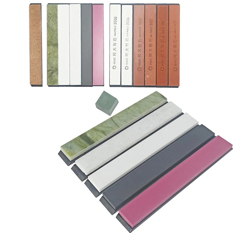 

White Corundum Fixed Angle Sharpener Whetstone Knife Sharpener Sharpening Polishing Correction Stone Leatherwear Set