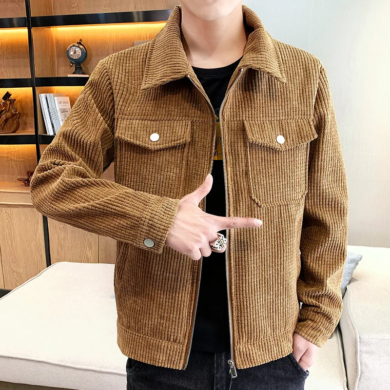

Jacket men's denim jacket corduroy men's winter Korean fashion coat