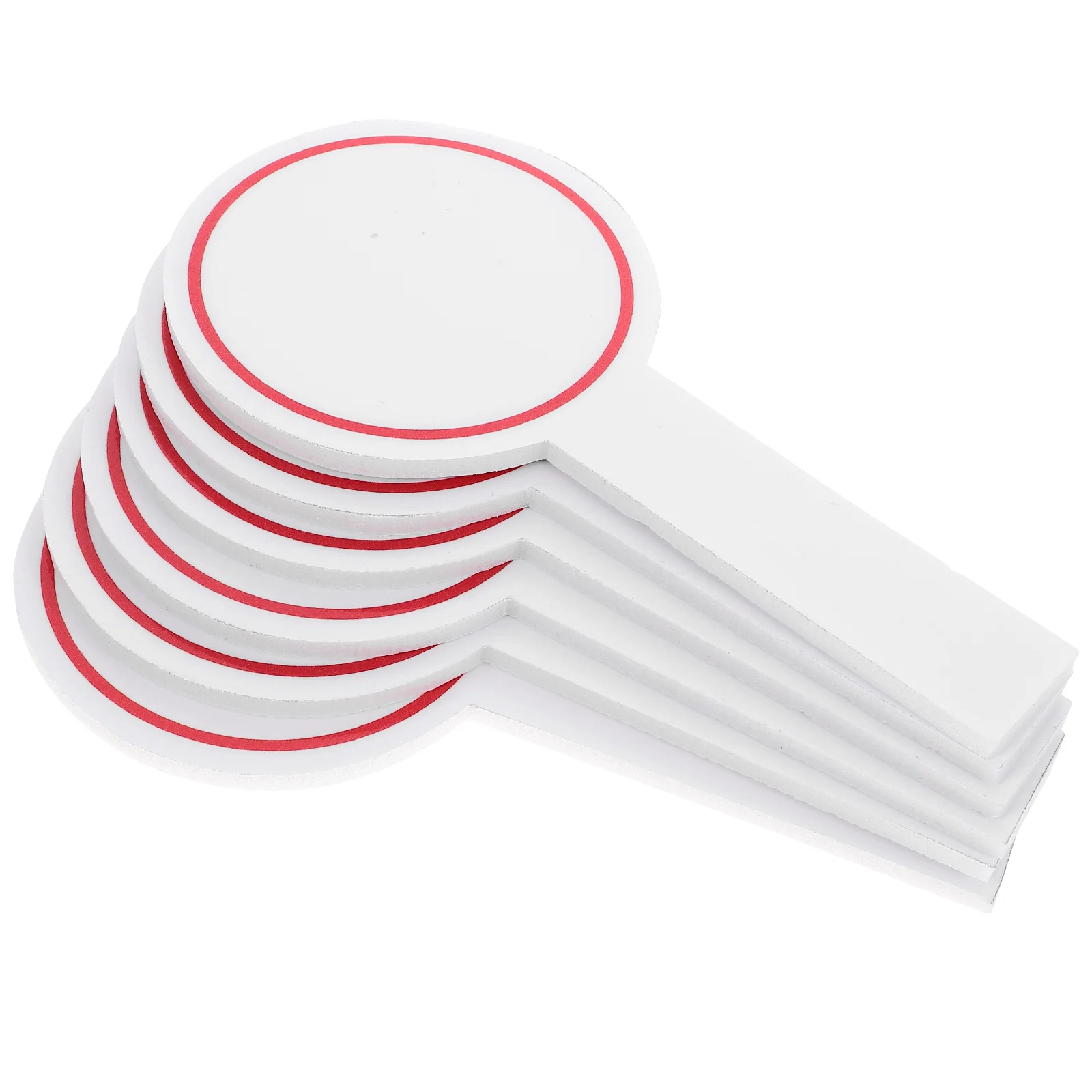 20 шт. портативное белое доска многоразовое весло для ответов записываемое табло