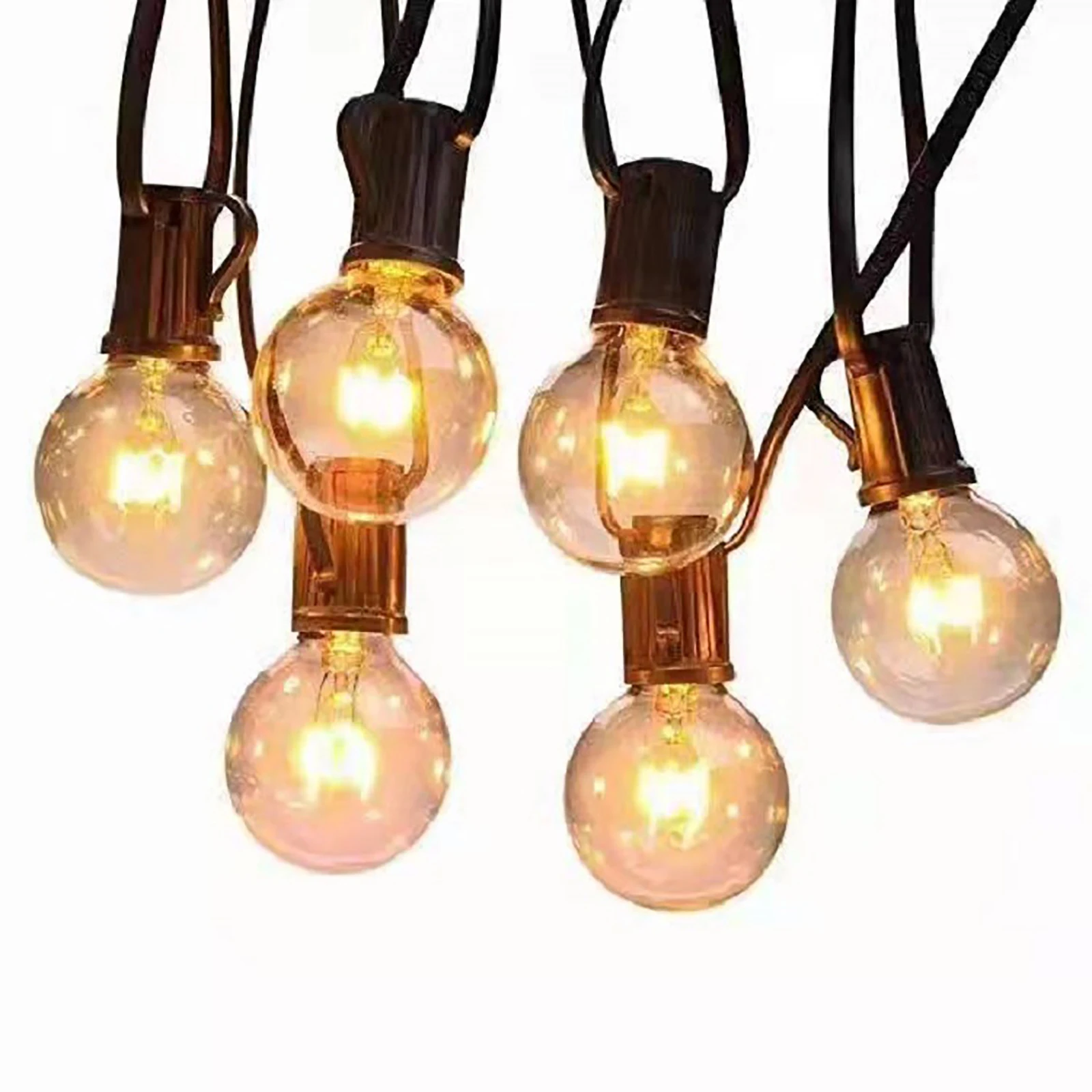 

25 copper wire PVC outdoor curtain decoration bulb 2700 luminous G40 tungst