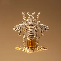 bee shapesolid brass furniture pull door knobs and handles for cabinet kitchen cupboard drawer pulls home decor