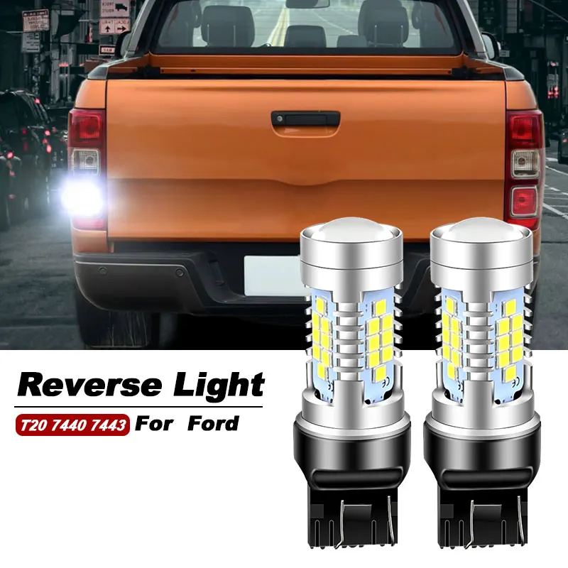 

2 светодиодных лампы заднего хода Canbus W21W 7440 T20 для Ford Kuga 3 2019-2021 Ranger Explorer 2013 2014 2015 2016 2017 2018 2019