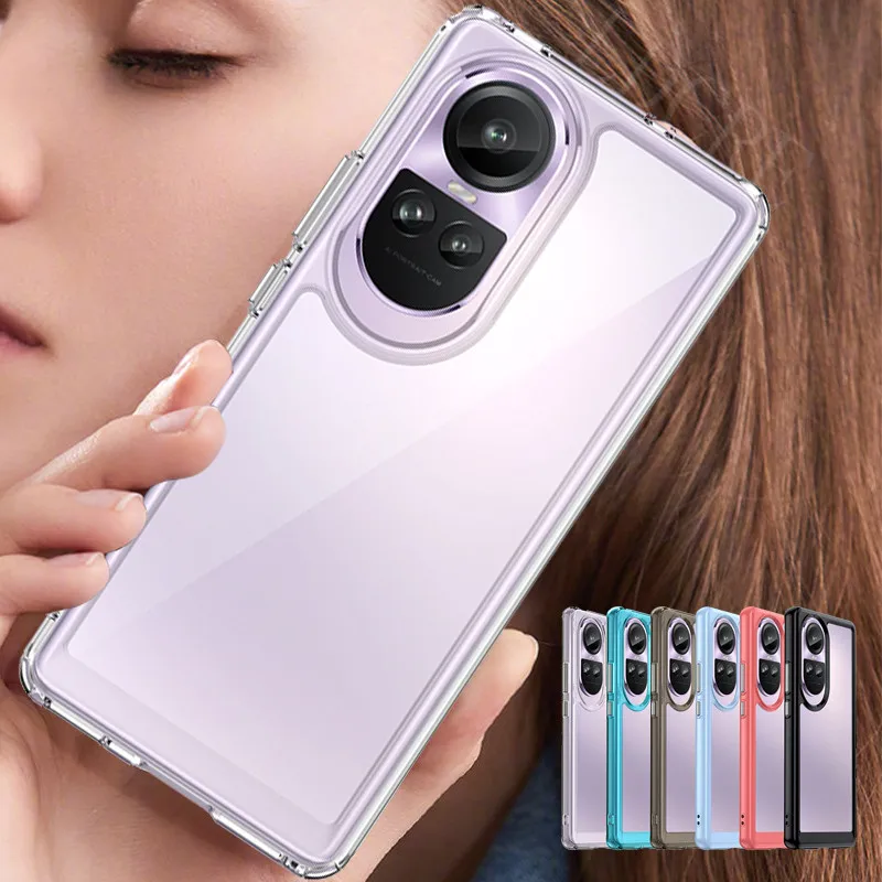 Чехол для Reno 10 Pro чехол OPPO Plus Capa новый противоударный бампер прозрачный