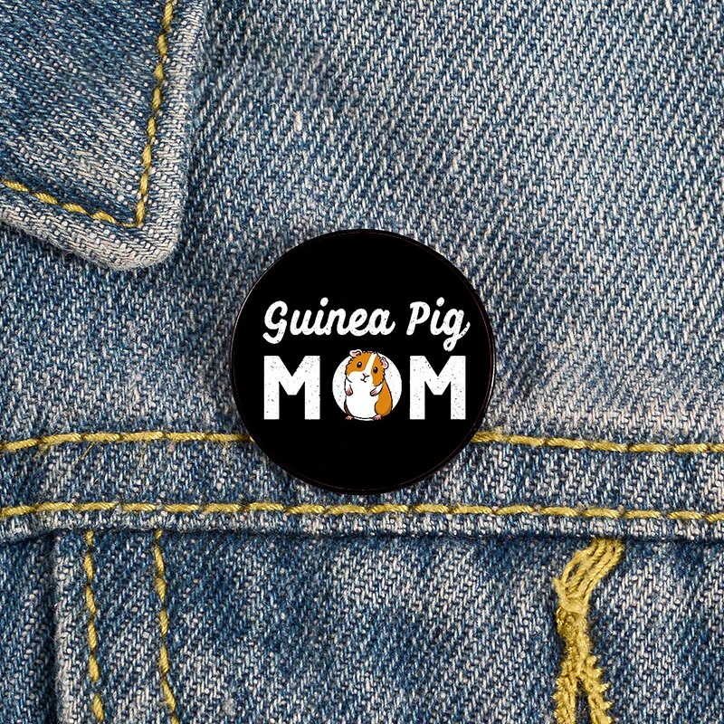 

Cute Bubu the Guinea Pig Mom Pin Custom Funny Brooches Shirt Lapel Bag Badge Cartoon Cute Jewelry Gift for Lover Girl Friends