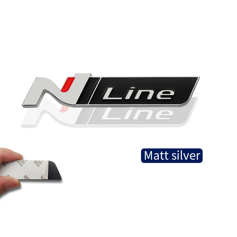 

1 шт. 3D металлическая эмблема N LINE, значок на решетку автомобиля, наклейки, наклейка для Hyundai Sonata Elantra IX35 Accent Tucson Solaris Coolpad Azera