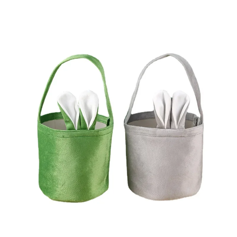 Лидер продаж розовая синяя сумка с пасхальным кроликом корзина заячьими ушками