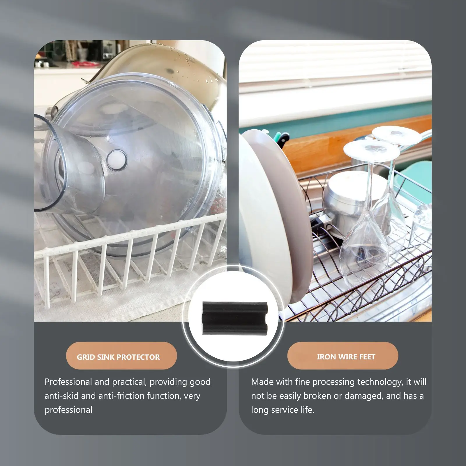 Стеллаж для раковины проволочная сетка резиновые защитные зажимы защиты полки