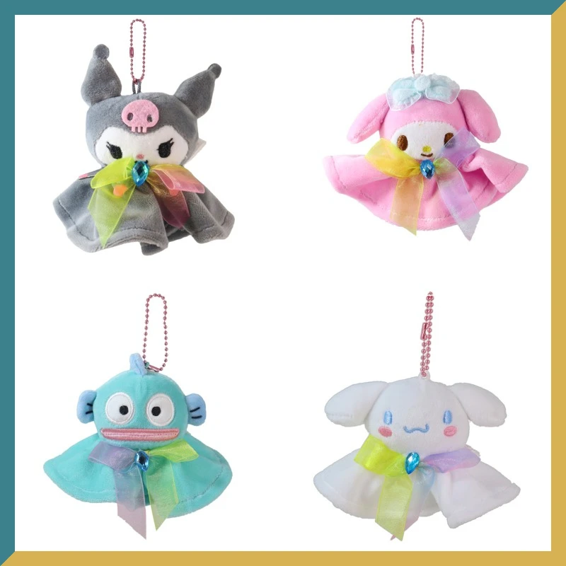 

Анимационные периферийные устройства Sanrio Kurome Sunny Doll, брелок, маленькая колокольчик ветра, корица, собака, мелодия, накидка, подвеска, коллекционные игрушки, подарки