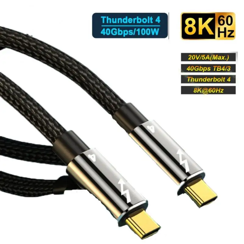 

NEW USB C To HDMI-Compatible Cable Type C To HD Cable 8K@60Hz 40Gbps Thunderbolt 4 Compatible HDR 4:4:4 For MacBook Pro 2022