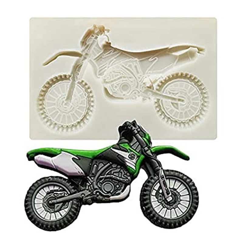 

Motorcycle Silicone Mold Chocolate Mold Cake Decorating Gum Paste Sugar Topper Mould Motor Bike Cake Decor Moulds