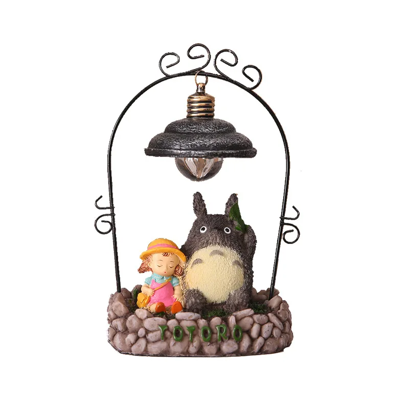 

Ночной светильник в японском стиле с изображением животных, ночсветильник с украшением в виде лисы, настольное украшение для дома, полимерн...