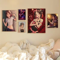 anime kaguya sama love is war retro kraft paper poster wall art retro posters for home stickers wall painting