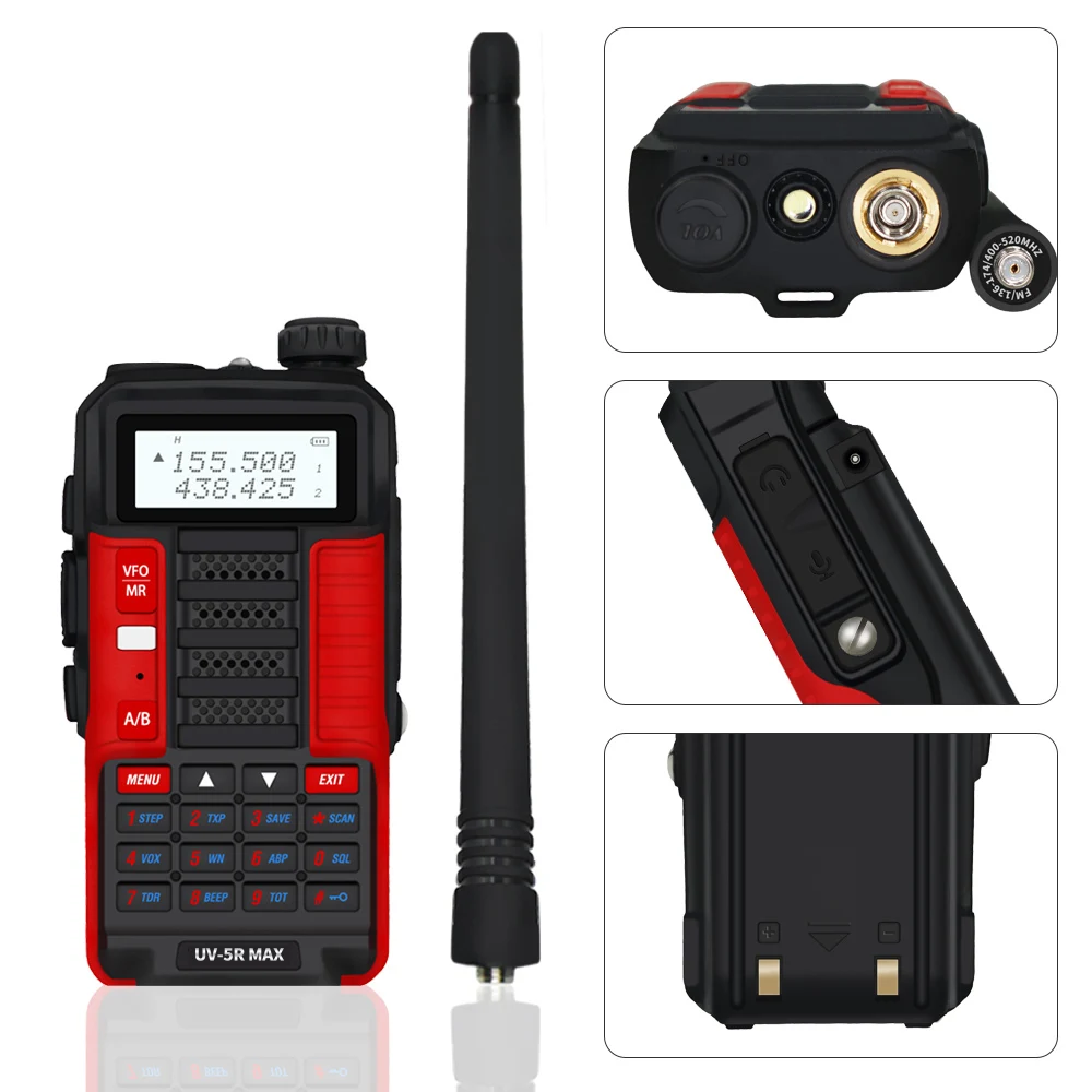Baofeng Professional Walkie Talkie UV-10R 10W 128 Channels VHF UHF Dual Band 2Way CB Ham Radio Baofeng UV 10R better than UV 9R